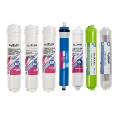 Kapalı Kasa Su Arıtma Cihazı Tam Set (7 Filtre) Alkali Ve Detoks Filtre Ilaveli