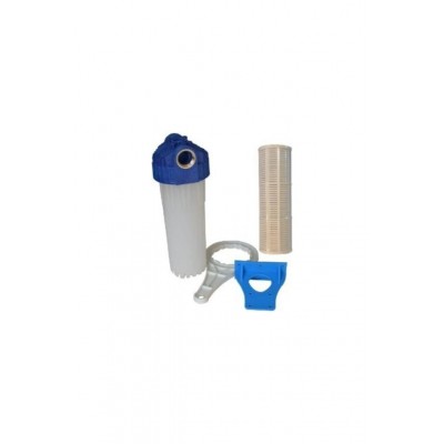 Daire Girişi Su Arıtma Filtre Kabı 10 Inch , 3/4 Inch In Out Bağlantılı