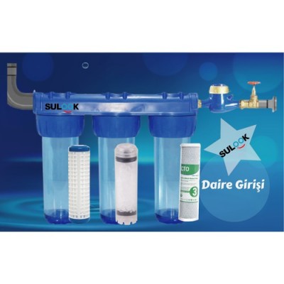 Daire Girişi Su Arıtma Silifoz Filtreli Tip 3/4
