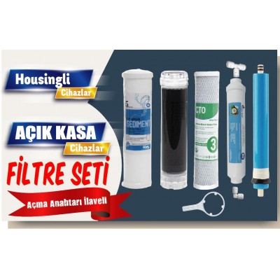 Cebilon ve Housingli Tüm Su Arıtma Cihazlarına Uyumlu 5'li Filtre Seti