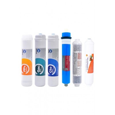 Kapalı Kasa Su Arıtma Cihazı 6lı Inline Filtresi Seti 10 Aşamalı Kuno Membran