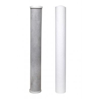 Su Arıtma 20 inch 5 Micron Tortu ve Blok Aktif Karbon Filtresi