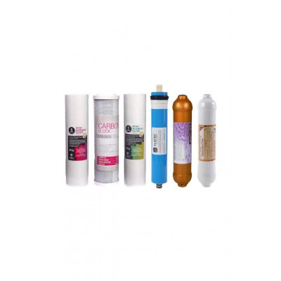 Su Arıtma Cihazı 6'lı Filtre Seti Ekonomik Set Vontron Membranlı Gold Mineral Filtre