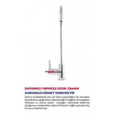 Su Arıtma Cihazları Için Lüks Musluk Gümüş Renkli Arıtma Musluk