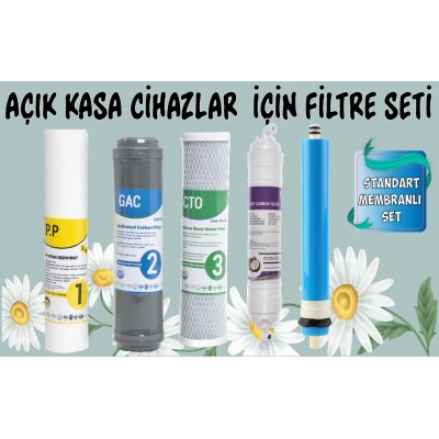 Su Arıtma Filtresi Seti 5 Li Membran Filtre Seti