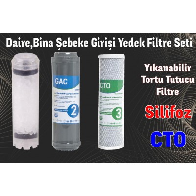 Sulook Atlas Daire Girişi 3'lü Silifozlu Yedek Filtre Kireç Önleyici