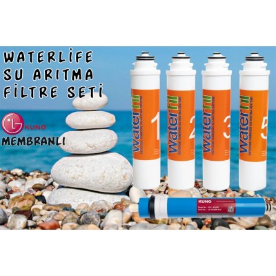 Waterlife Filtre 5 'li Lg Mebran Set Waterlife Su Arıtma Filtre *