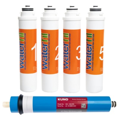 Waterlife Uyumlu Filtre 5 'li LG Mebran Set Waterlife Su Arıtma Filtre *